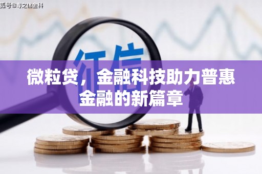 斗门微粒贷，金融科技助力普惠金融的新篇章