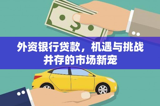 斗门外资银行贷款，机遇与挑战并存的市场新宠