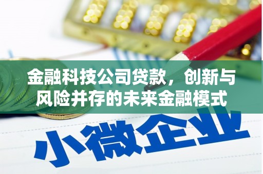 斗门金融科技公司贷款，创新与风险并存的未来金融模式