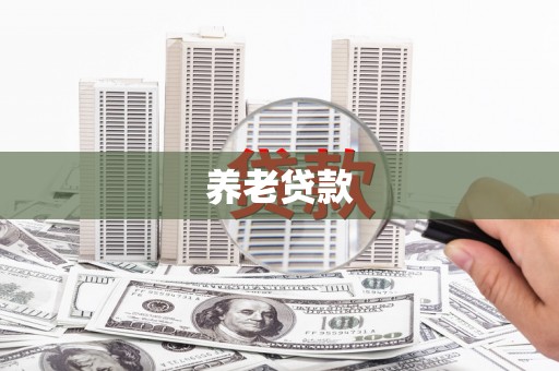 斗门养老贷款