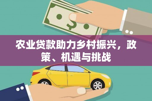 斗门农业贷款助力乡村振兴，政策、机遇与挑战