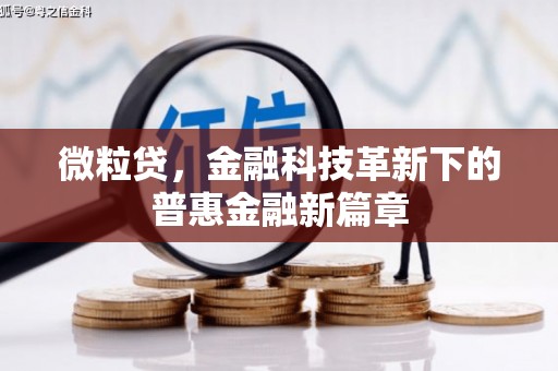 斗门微粒贷，金融科技革新下的普惠金融新篇章
