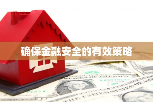 斗门确保金融安全的有效策略