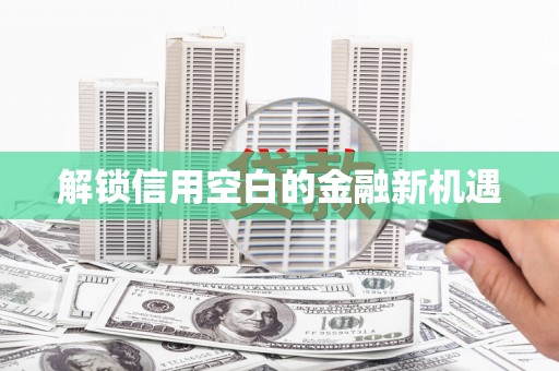 斗门解锁信用空白的金融新机遇
