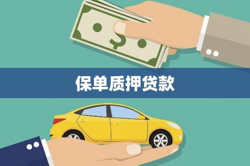斗门保单质押贷款