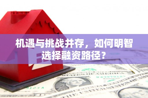 斗门机遇与挑战并存，如何明智选择融资路径？