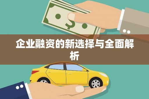 斗门企业融资的新选择与全面解析