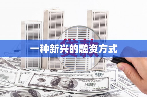 斗门一种新兴的融资方式